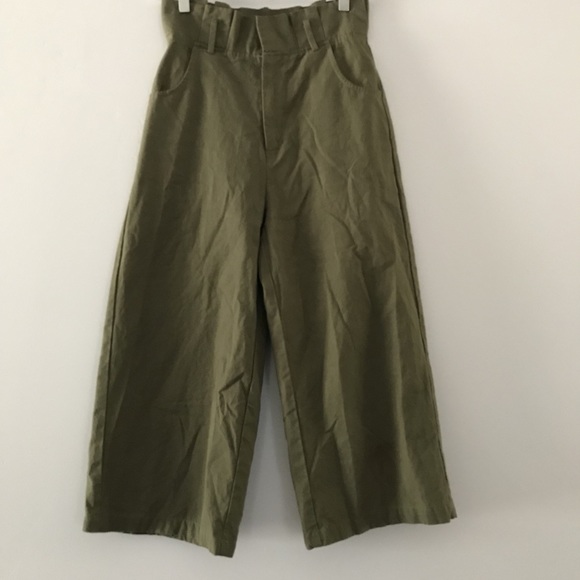 Shein green palazzo pants - Picture 1 of 7